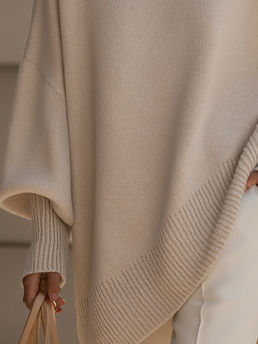 Jenna | Relaxed Knit Poncho