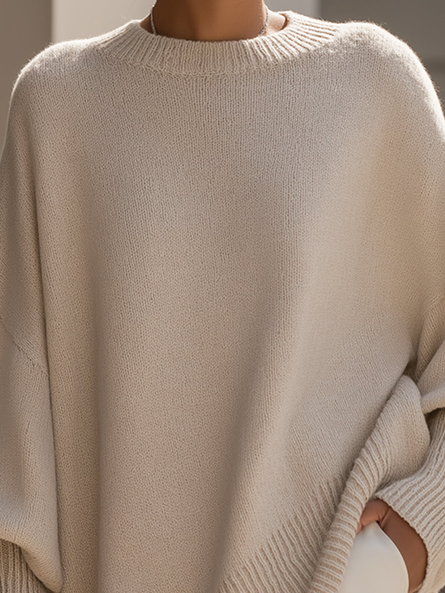 Jenna | Relaxed Knit Poncho