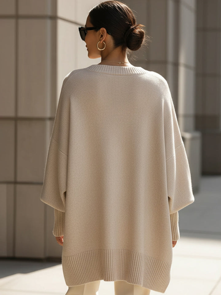 Jenna | Relaxed Knit Poncho