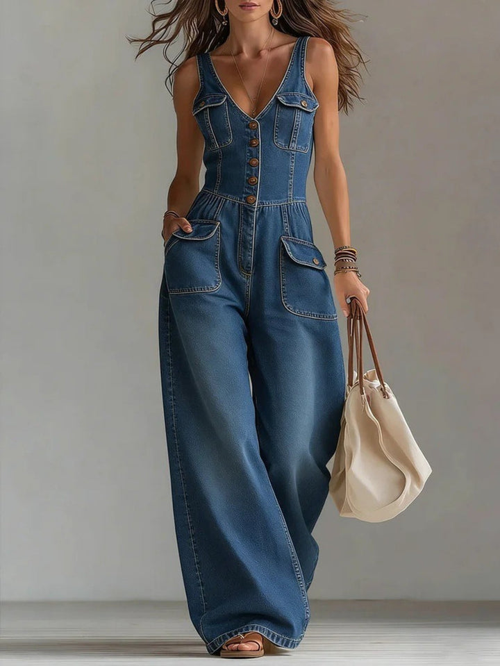 Yvette | Women’s V-neck jumpsuit