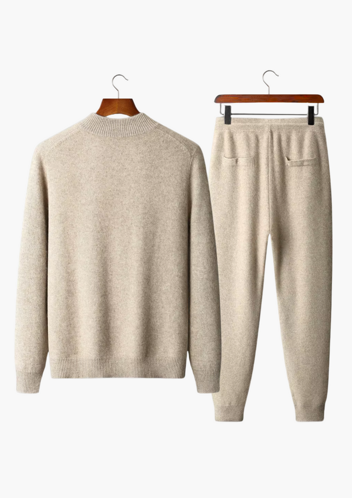 Bradley | Elegant Knit Zip Jacket & Lounge Pants