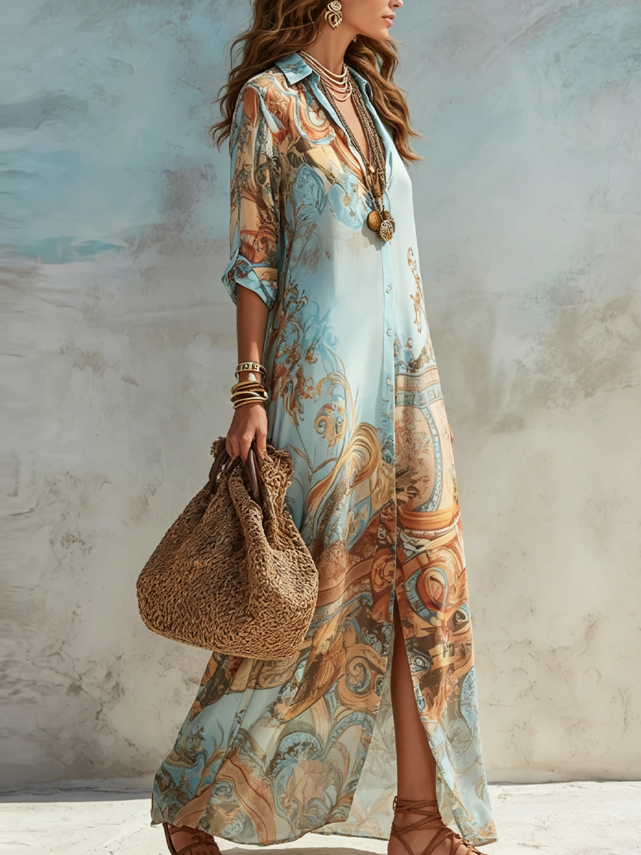 Amelia | Floral Baroque Dress