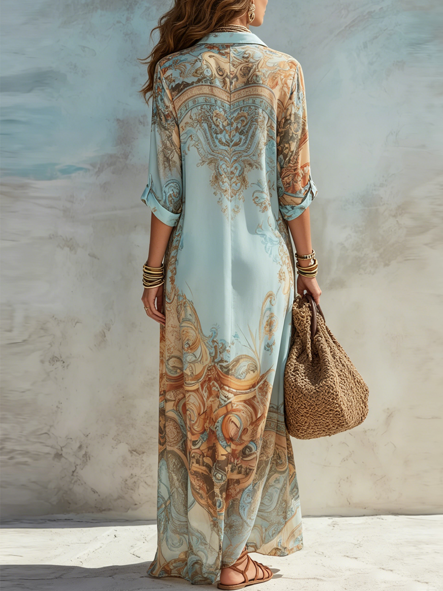Amelia | Floral Baroque Dress