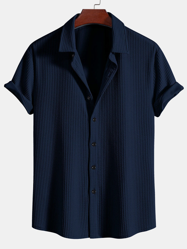 Noah | Textured Summer Shirt & Shorts Set