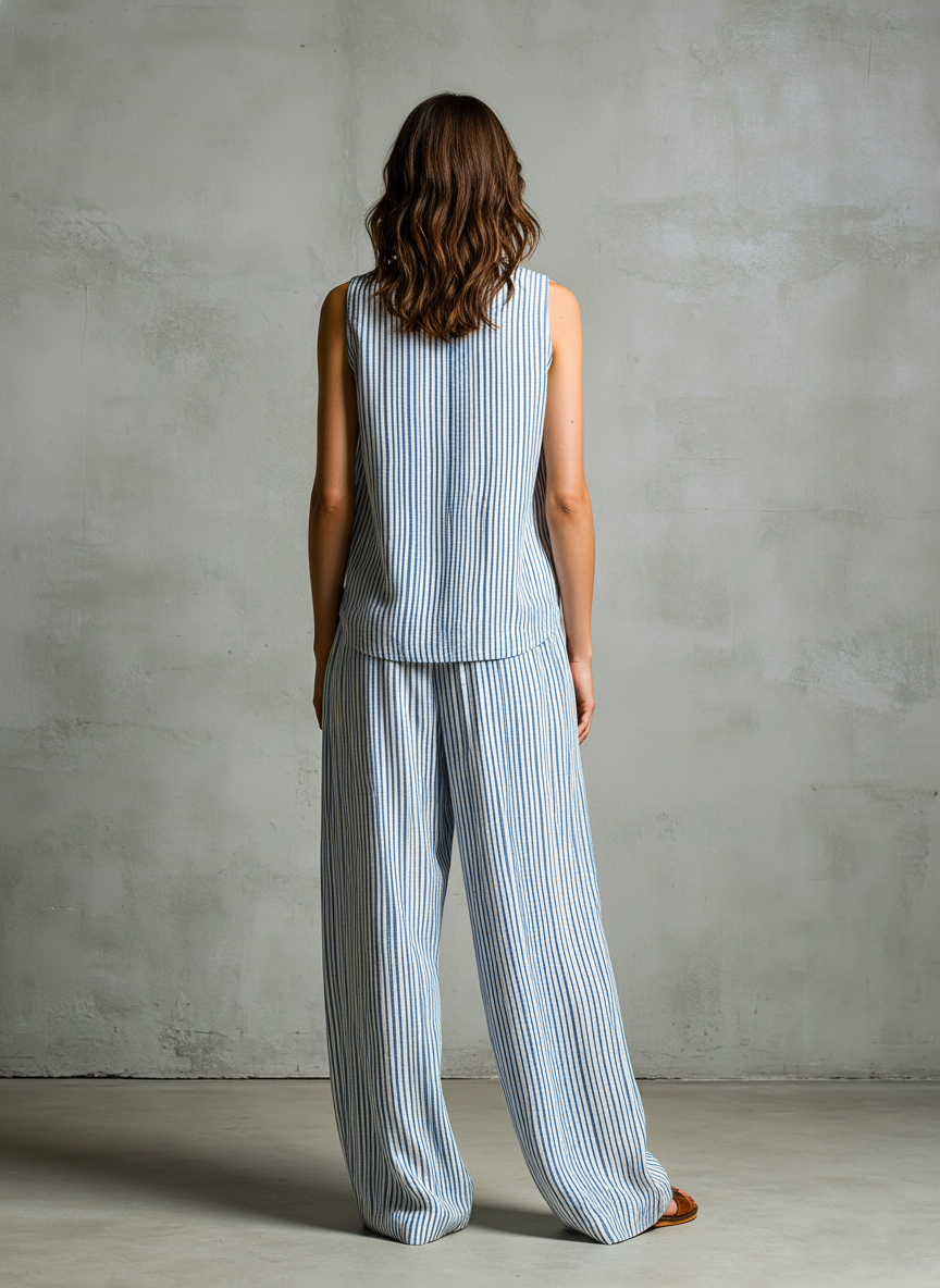 Finley | Striped Palazzo Set