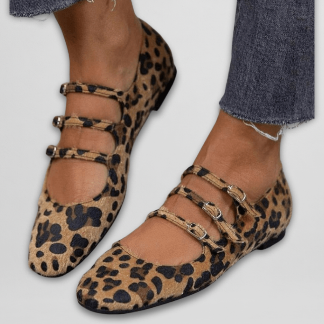 Emory | Triple Strap Flats