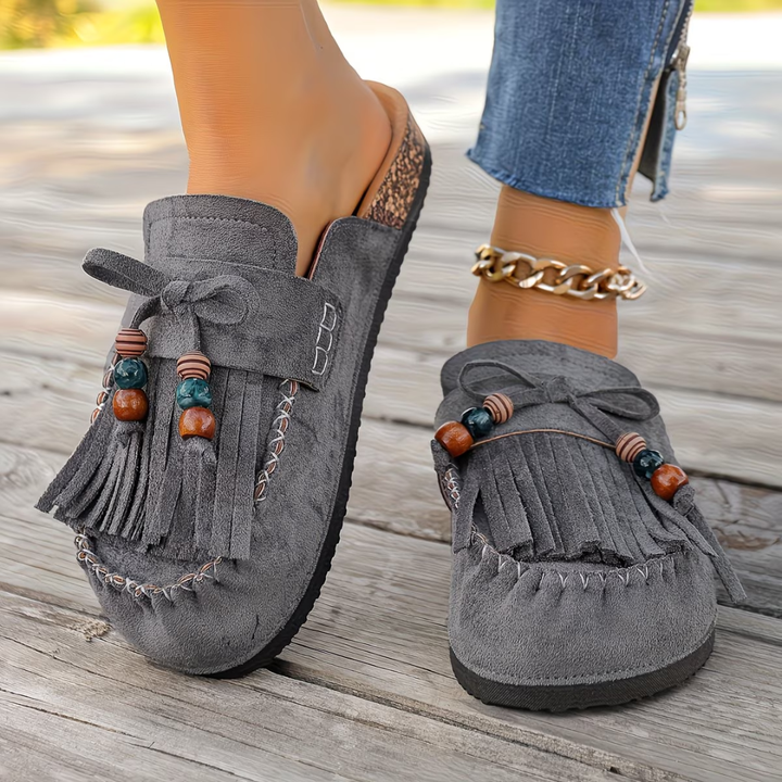 Leni | Beaded Comfort Mules