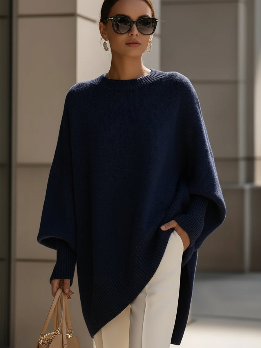 Jenna | Relaxed Knit Poncho