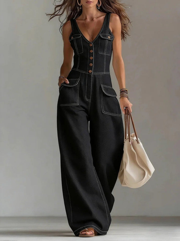 Yvette | Women’s V-neck jumpsuit