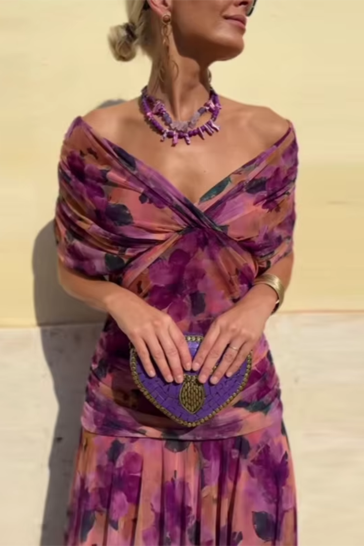 Chloe | Coral Evening Dress