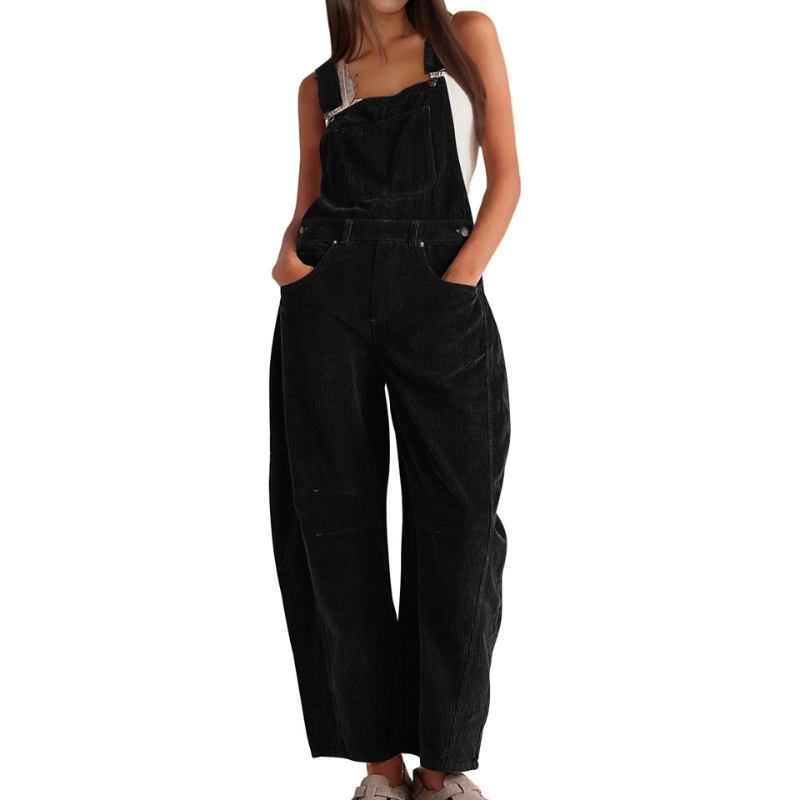 Alexis | Effortless Wide Leg Overalls Jumpsuit
