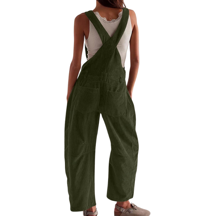 Alexis | Effortless Wide Leg Overalls Jumpsuit