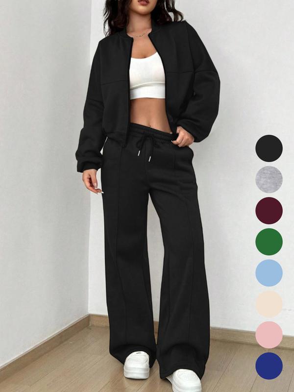 Erin | Cozy Streetwear Zip Jacket and Pants Set