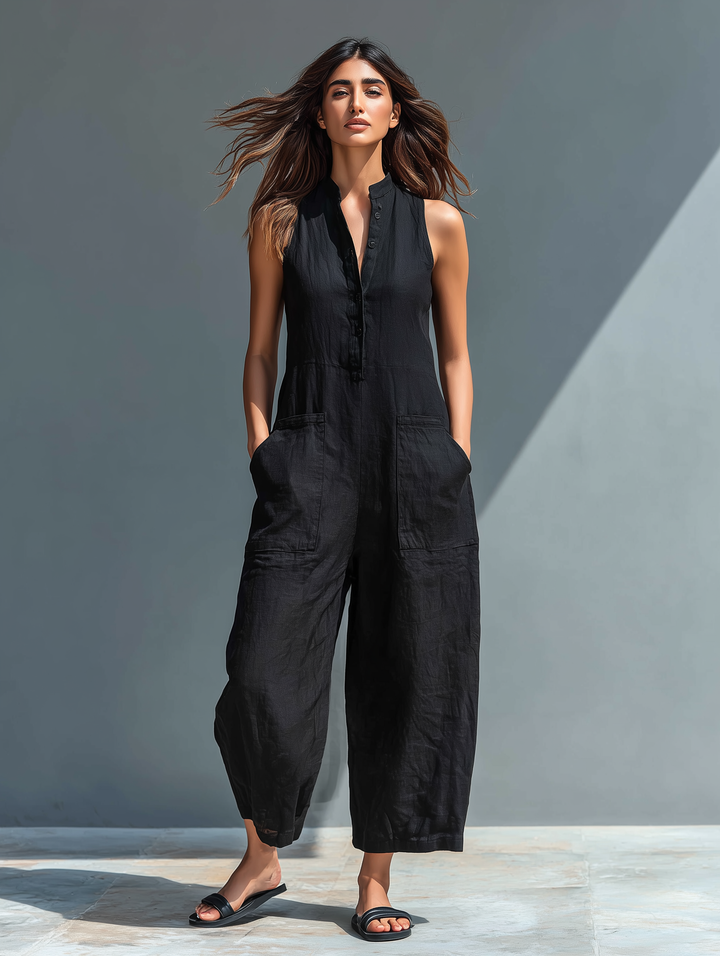 Ellery | Long, Flowing Jumpsuit with Pockets