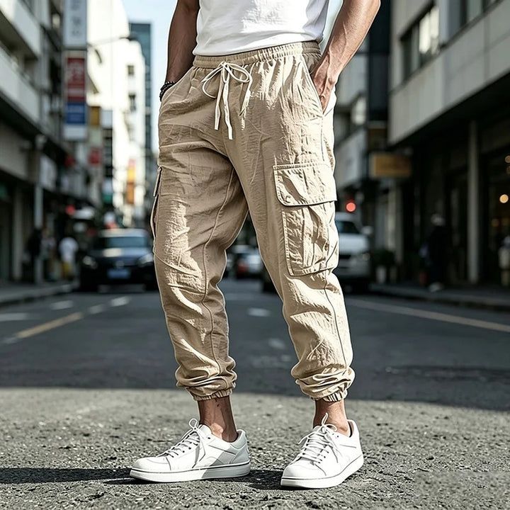 Keegan | Men’s Cotton Cargo Jogger Pants