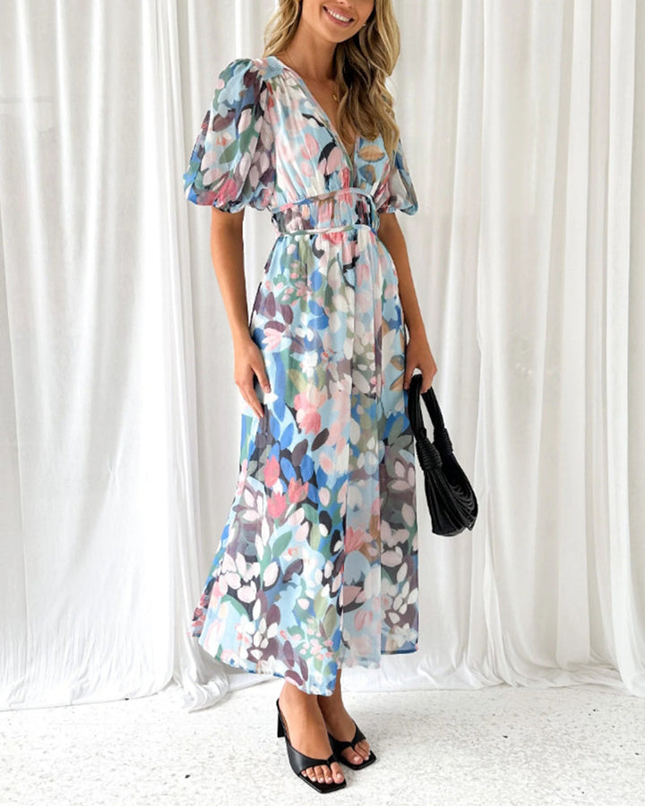 Claire | Feminine Dress with Floral Pattern