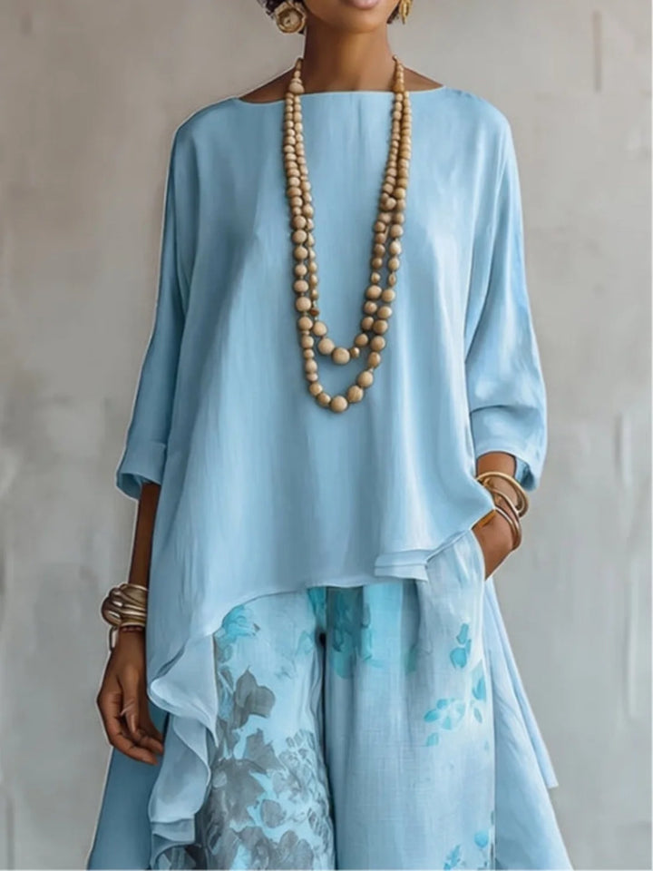 Brielle | Asymmetrical, Flowing Floral Outfit