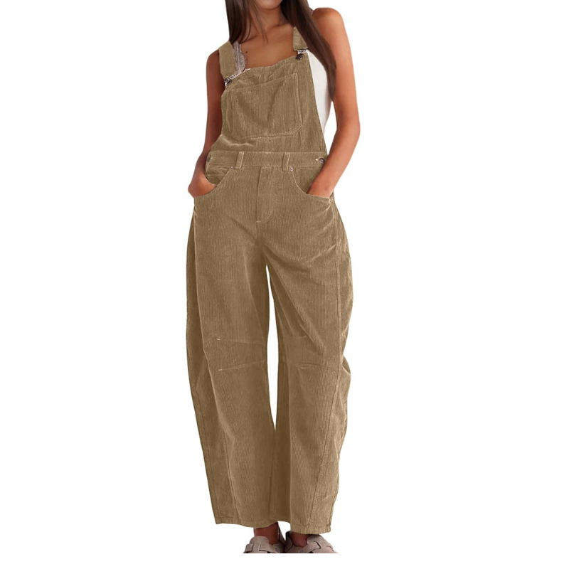 Alexis | Effortless Wide Leg Overalls Jumpsuit
