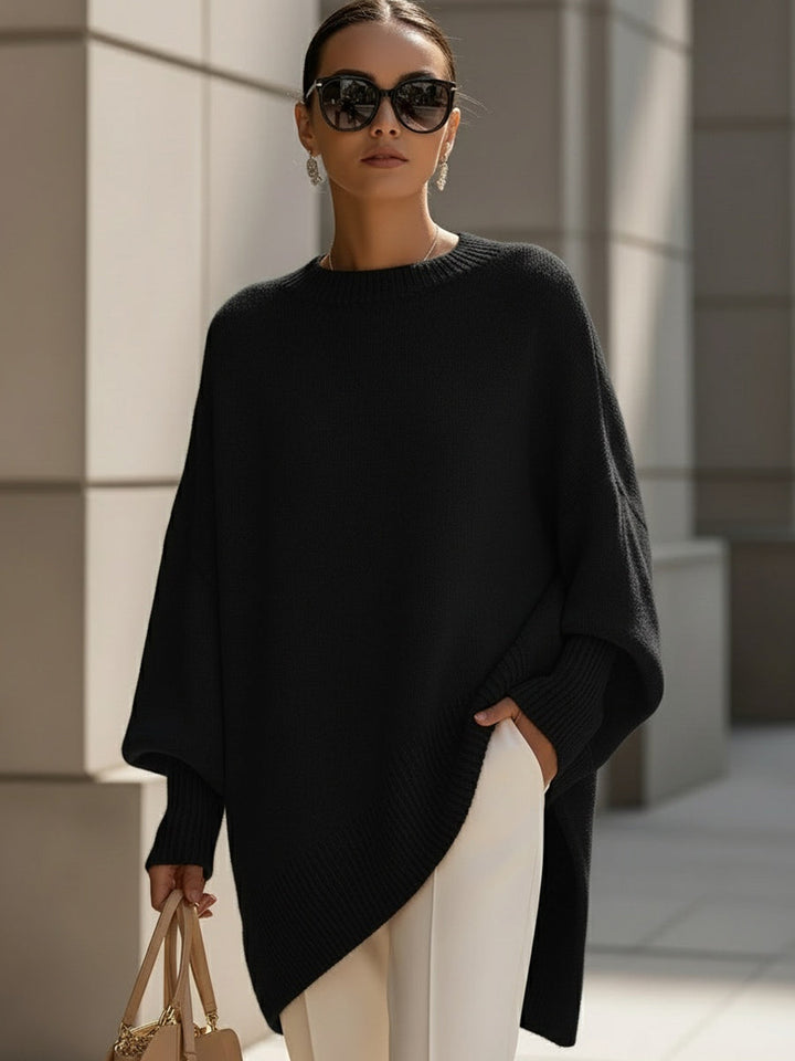 Jenna | Relaxed Knit Poncho