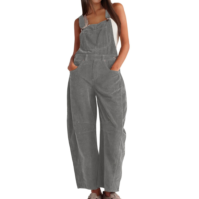 Alexis | Effortless Wide Leg Overalls Jumpsuit