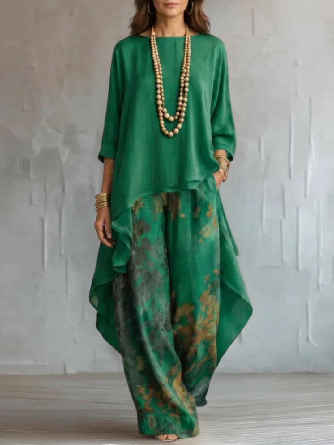 Brielle | Asymmetrical, Flowing Floral Outfit