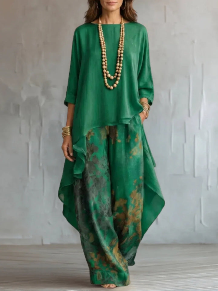 Brielle | Asymmetrical, Flowing Floral Outfit