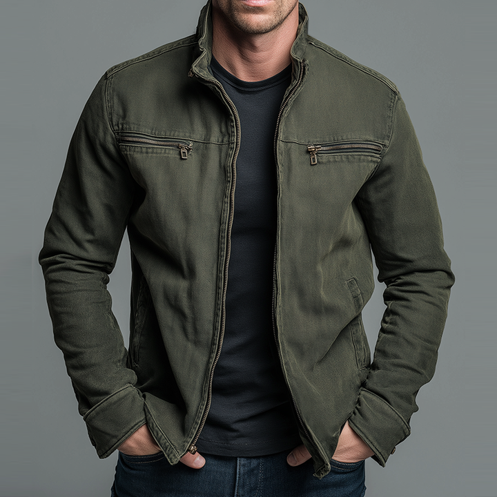 Patrick | Vintage Cotton Jacket with a Zip Fastening