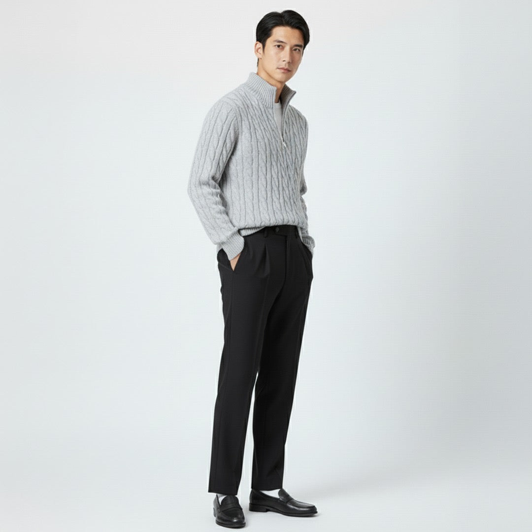Benjamin | Refined Knit Pullover & Dress Pants Set