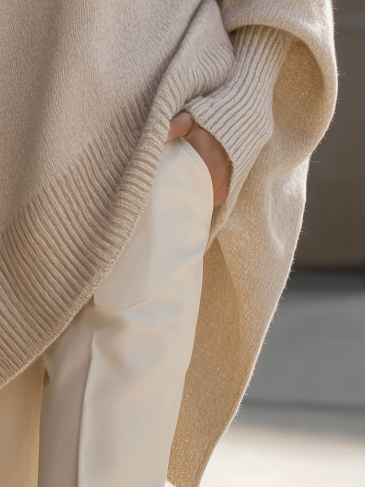 Jenna | Relaxed Knit Poncho