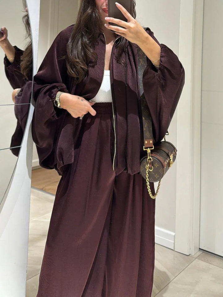 Caroline | Jacket & Drawstring Pants Casual Two-piece Set