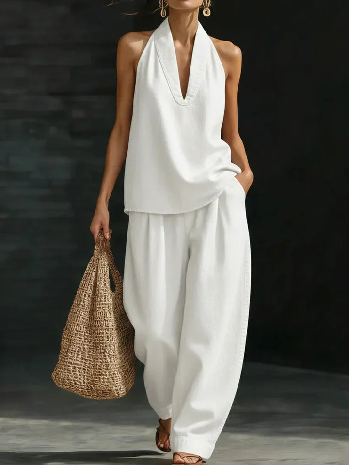 Imani | Long, Flowing V-Neck Outfit