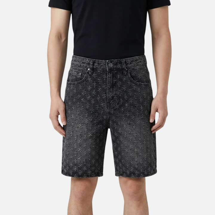Cooper | Premium Textured Denim Shorts