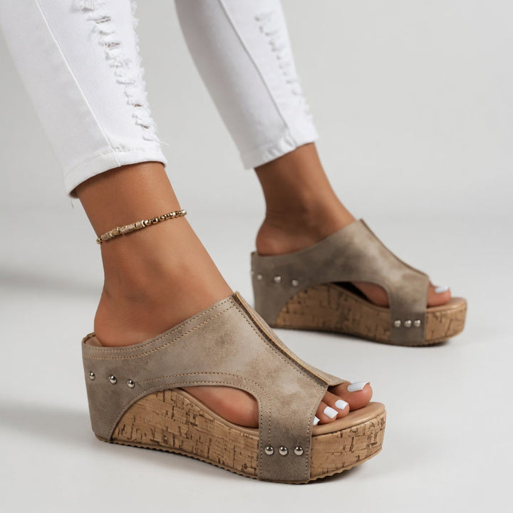 Violet | Casual Cork Mules