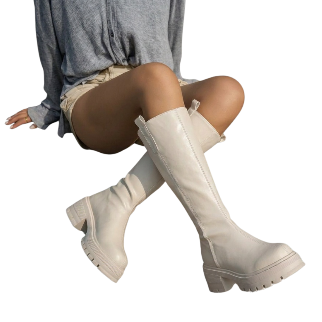 Kayla | Cozy Fleece-Lined Tall Shaft Booties