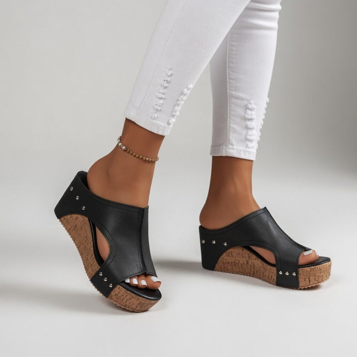 Violet | Casual Cork Mules
