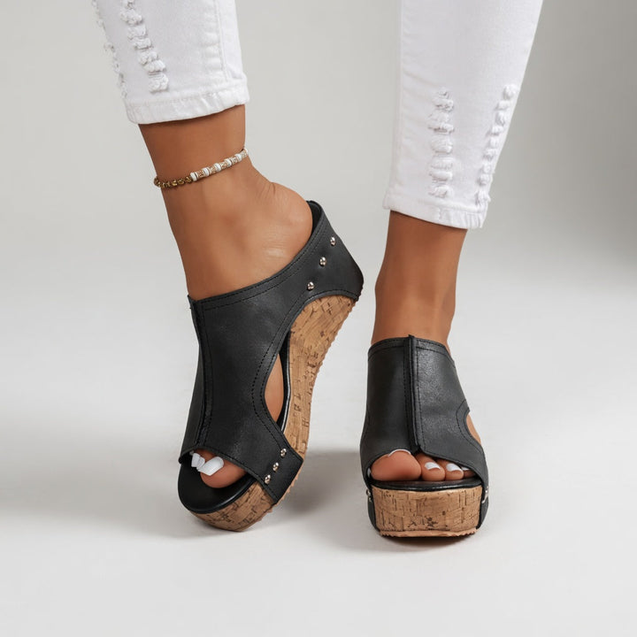 Violet | Casual Cork Mules