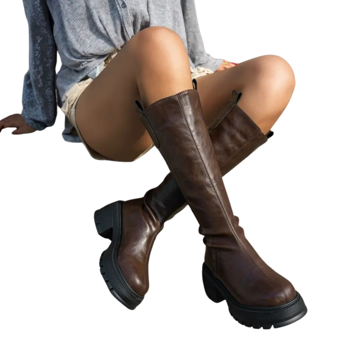 Kayla | Cozy Fleece-Lined Tall Shaft Booties