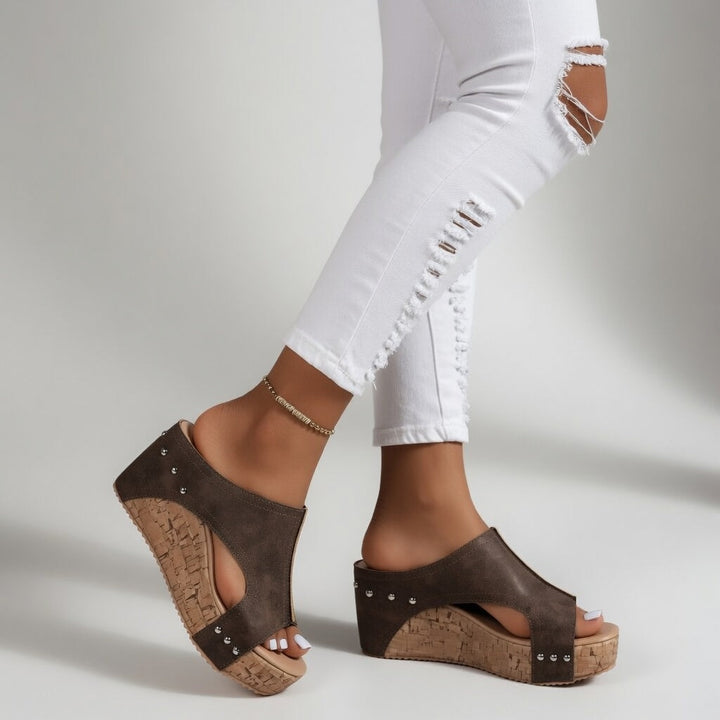 Violet | Casual Cork Mules