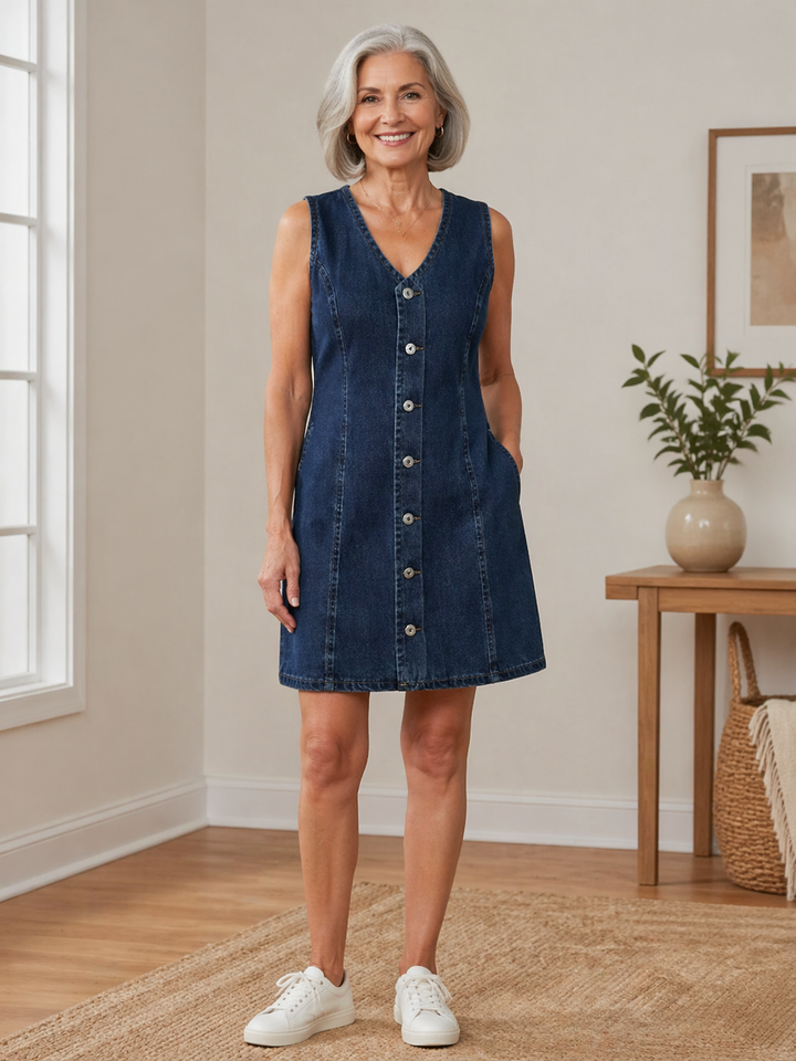 Michaela | Denim mini dress