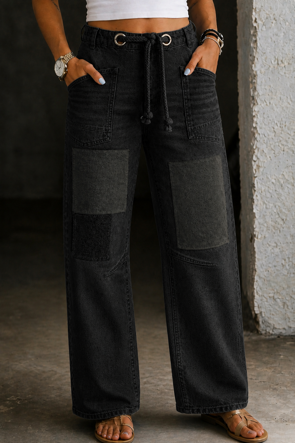 Sloane | Patchwork jogging bottoms