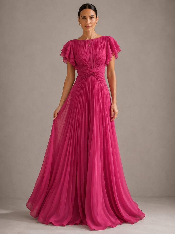 Bella | Pleated Evening Dress
