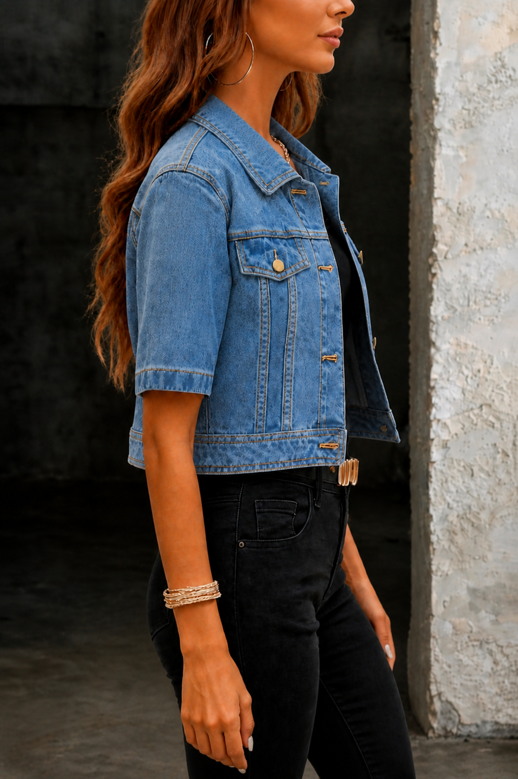 Nellie | Short denim jacket