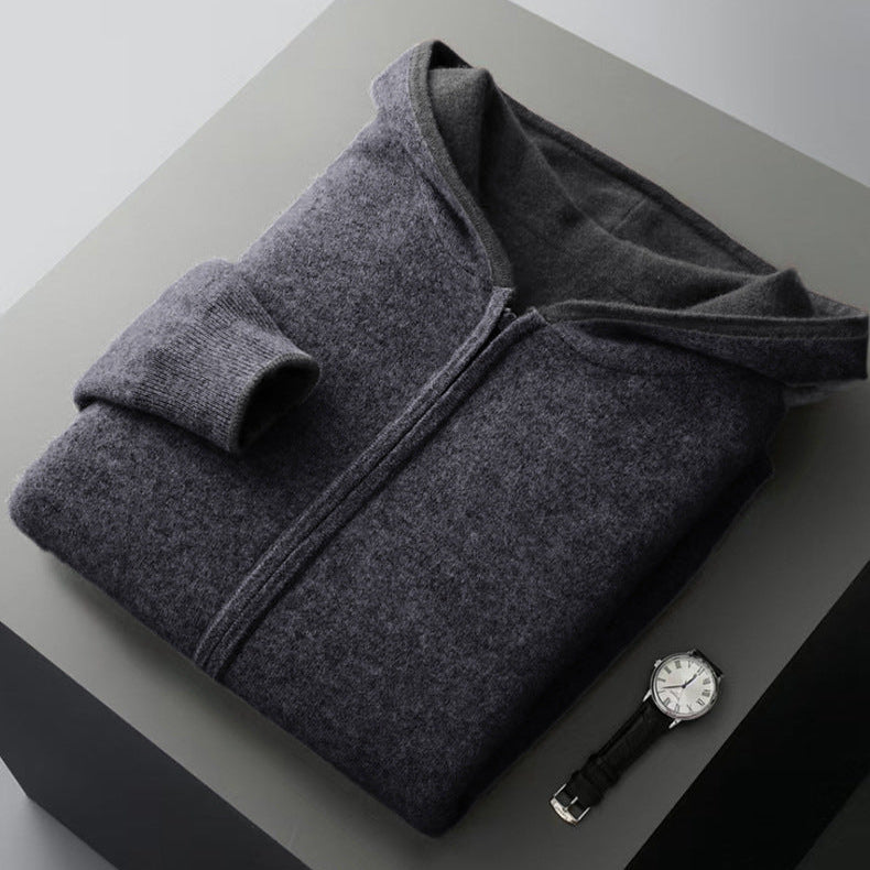 Isaac | Reversible Cashmere Hoodie