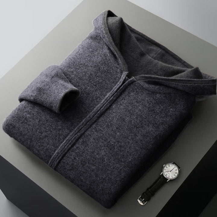 Isaac | Reversible Cashmere Hoodie