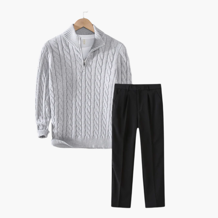 Benjamin | Refined Knit Pullover & Dress Pants Set