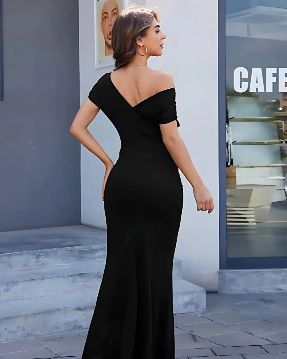 Lara | Off-Shoulder Bodycon Maxi Dress