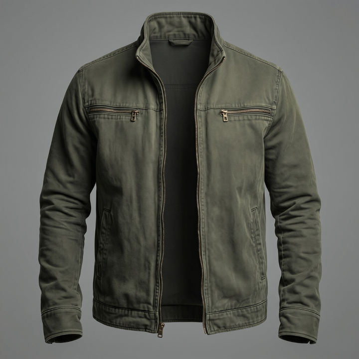 Patrick | Vintage Cotton Jacket with a Zip Fastening