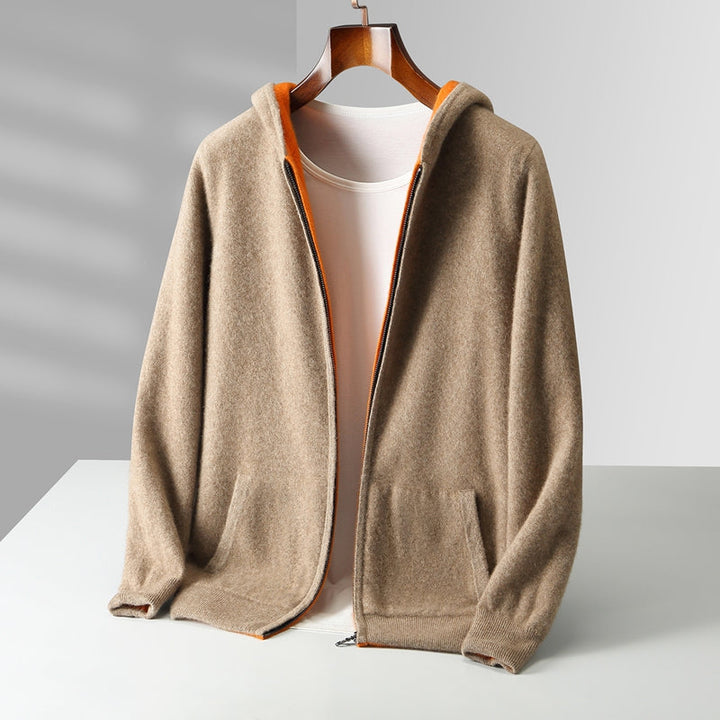 Isaac | Reversible Cashmere Hoodie