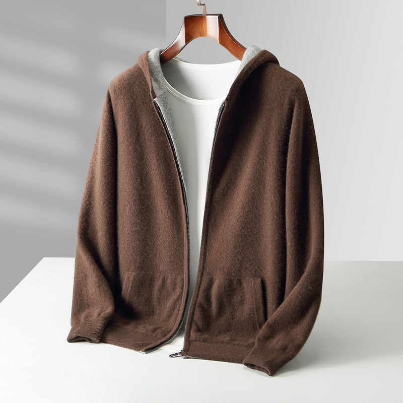 Isaac | Reversible Cashmere Hoodie