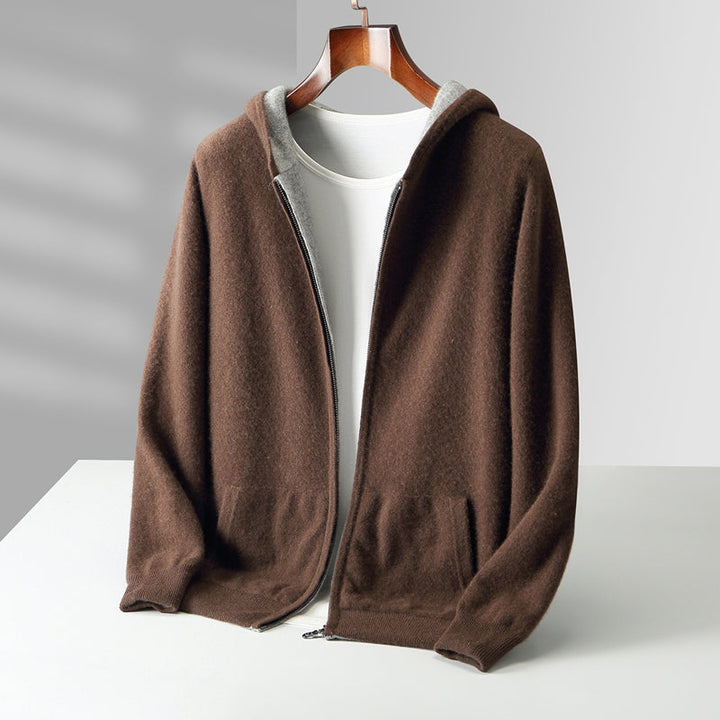 Isaac | Reversible Cashmere Hoodie